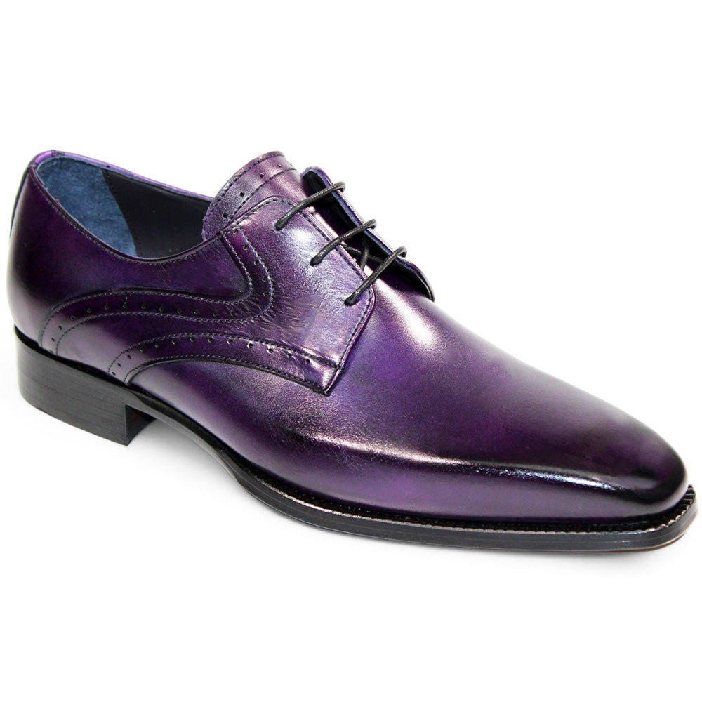 Duca by Matiste Forano Leather Shoes Purple
