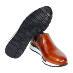Duca by Matiste Formia Calfskin Sneakers Antique Cognac / Navy