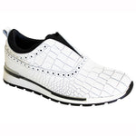 Duca by Matiste Imola Croc Print Sneakers White