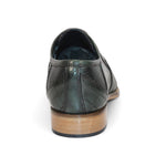 Duca by Matiste Imperio Embossed Croco/Ostrich/Lizard Print Shoes Green