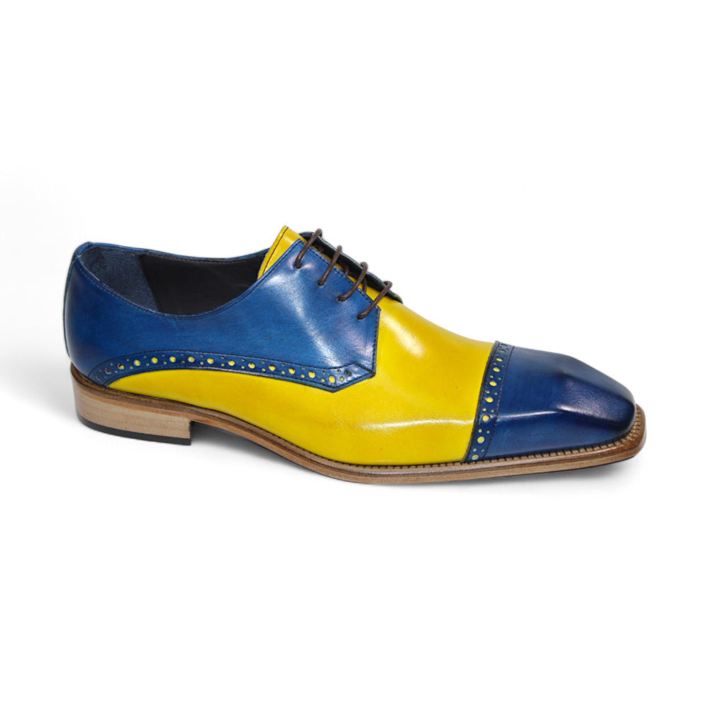 Duca by Matiste Lombardi Leather Ocean Blue/Yellow