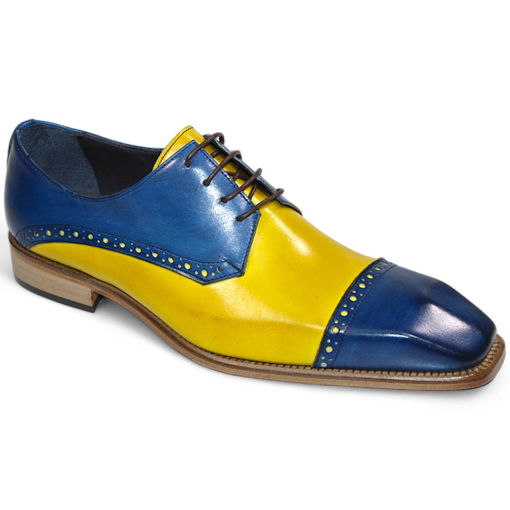 Duca by Matiste Lombardi Leather Ocean Blue/Yellow