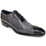 Duca by Matiste Marino Cap Toe Shoes Black / Grey