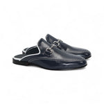 Duca by Matiste Minori Leather Slippers Navy/White
