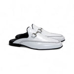 Duca by Matiste Minori Leather Slippers White/Black