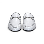 Duca by Matiste Minori Leather Slippers White/Black