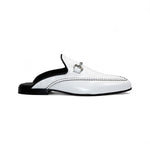 Duca by Matiste Minori Leather Slippers White/Black