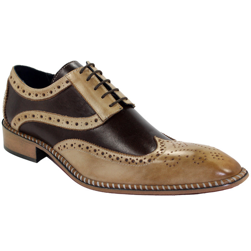 Duca by Matiste Napoli Taupe/Dark Brown Shoes