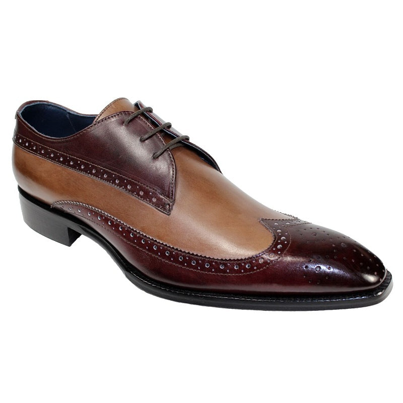 Duca by Matiste Ostia Lace Up Shoes Burgundy / Taupe