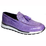 Duca by Matiste Pavia Ostrich Print Shoes Lavender