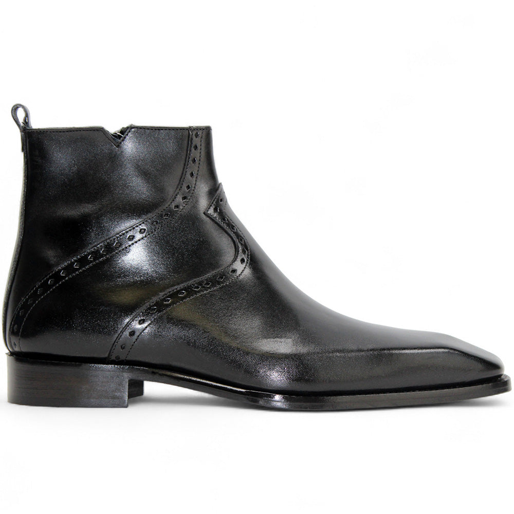 mens black dress boots with zipper Florsheim Men's Duke 6-1/2" Boot