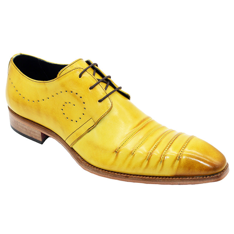 Duca by Matiste Pesaro Calfskin Shoes Yellow