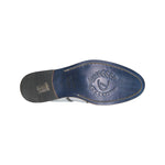 Duca by Matiste Positano Embossed Leather Croco/Lizard Slippers White