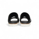 Duca by Matiste SA118 Leather Slippers Black/White