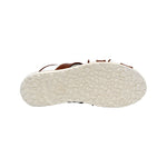 Duca by Matiste SA118 Leather Slippers Brandy/White