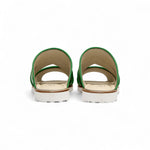 Duca by Matiste SA118 Leather Slippers Green/Yellow