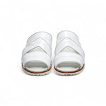 Duca by Matiste SA118 Leather Slippers White