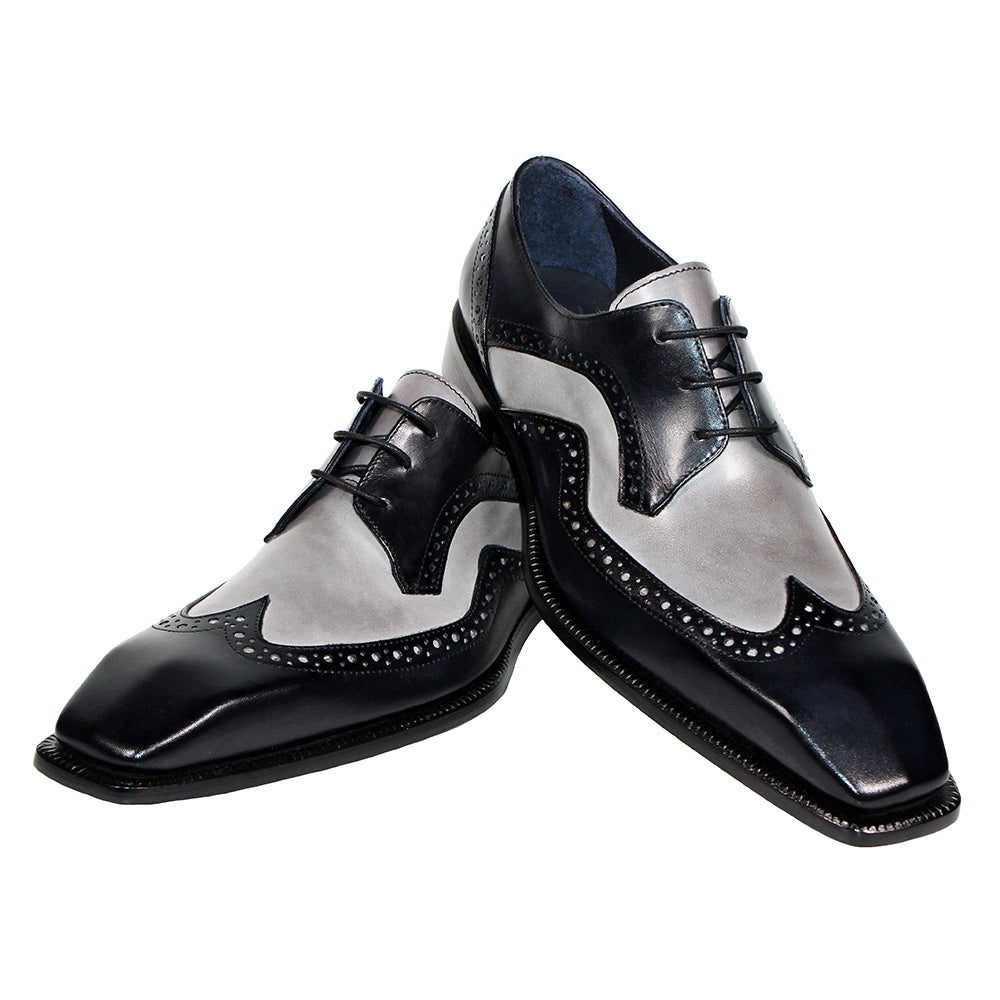 Duca by Matiste Saranno Calfskin Shoes Black / Light Grey
