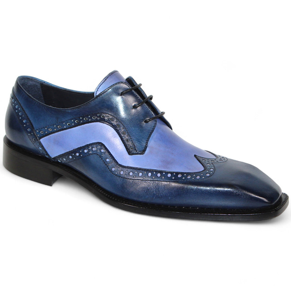 Duca by Matiste Saranno Genuine Leather Shoes Navy/Light Blue