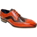 Duca by Matiste Saranno Genuine Leather Shoes Orange/ Brown