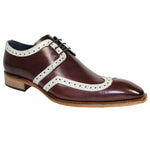 Duca by Matiste Savona Calfskin Shoes Bordo Bone