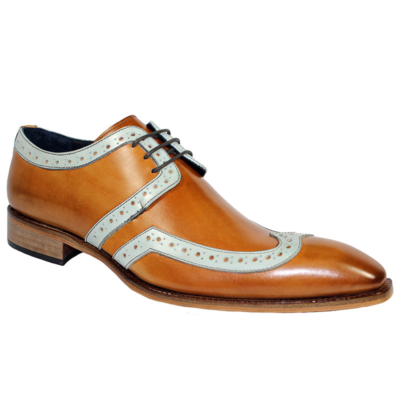 Duca by Matiste Savona Calfskin Shoes Cognac Bone