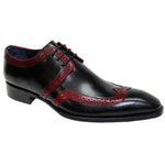 Duca by Matiste Savona Leather Shoes Black / A Red