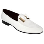 Duca by Matiste Scala Patent Velvet Shoes White Gold