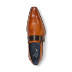 Duca by Matiste Sezze Embossed Snake Leather Shoes Cognac/Chocolate