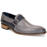 Duca by Matiste Sezze Embossed Snake Leather Shoes Light Grey/Dark Grey