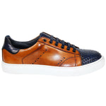 Duca by Matiste Sorrento Calfskin Sneakers Navy / Cognac