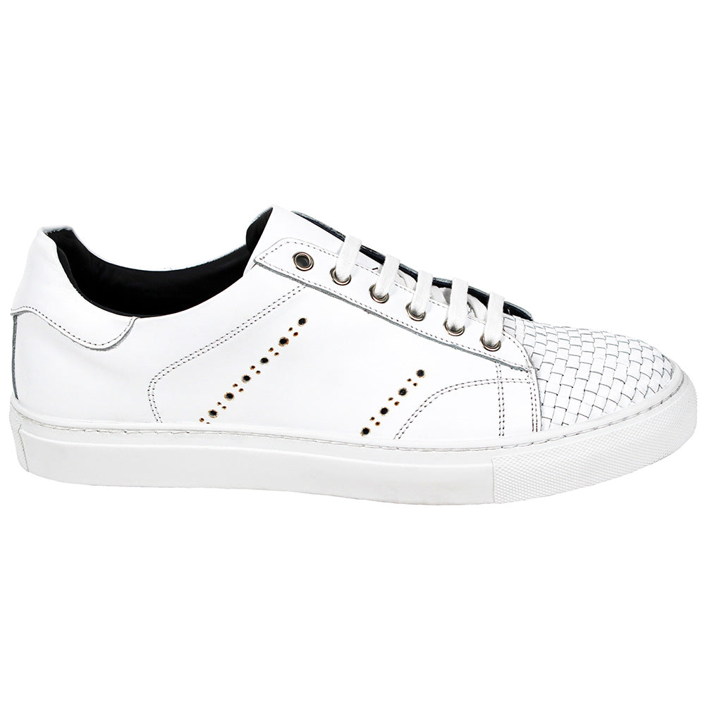 Duca by Matiste Sorrento Calfskin Sneakers White