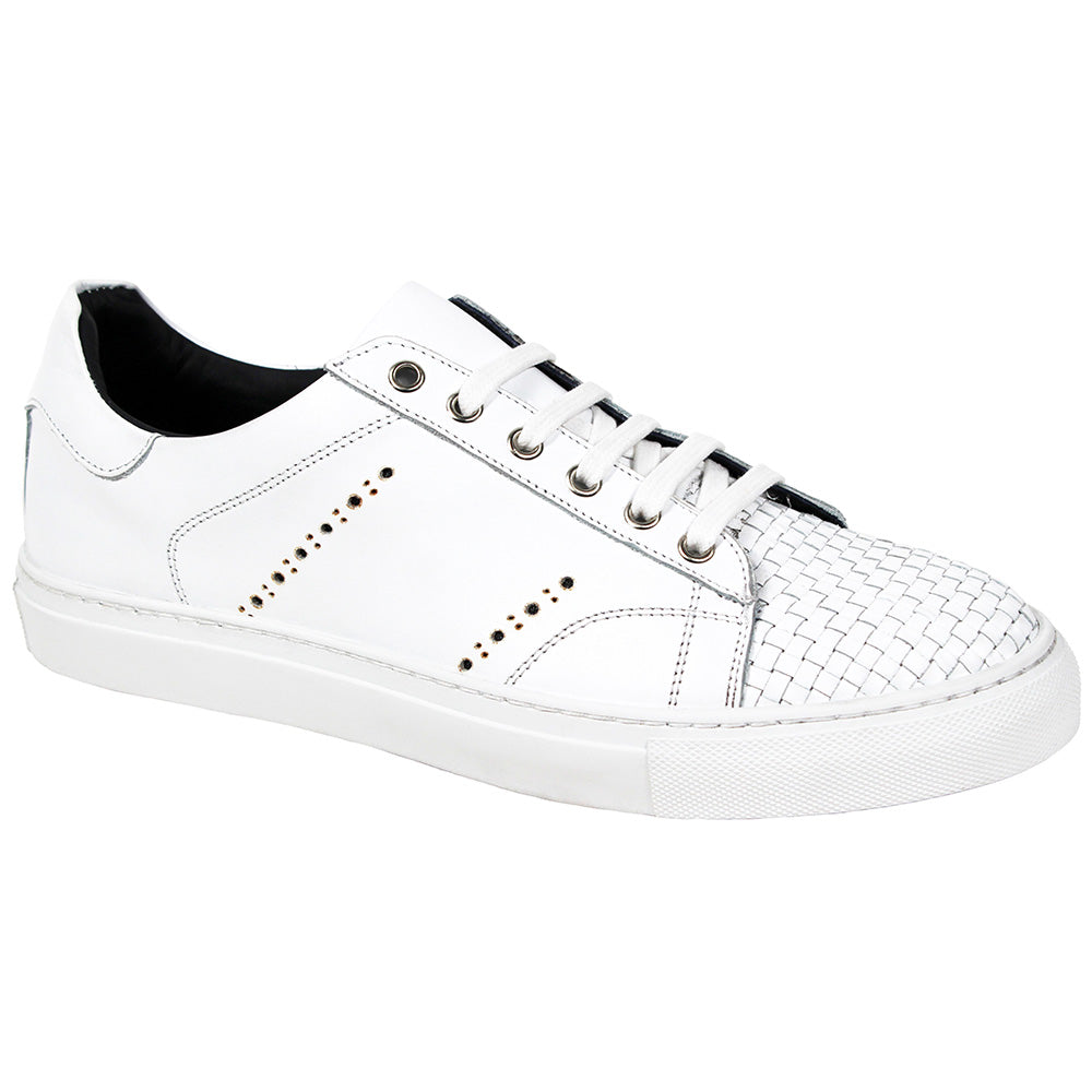 Duca by Matiste Sorrento Calfskin Sneakers White