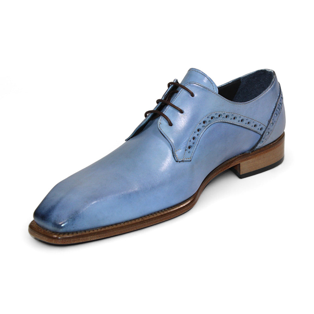 Duca by Matiste Spada Leather Shoes Light Blue