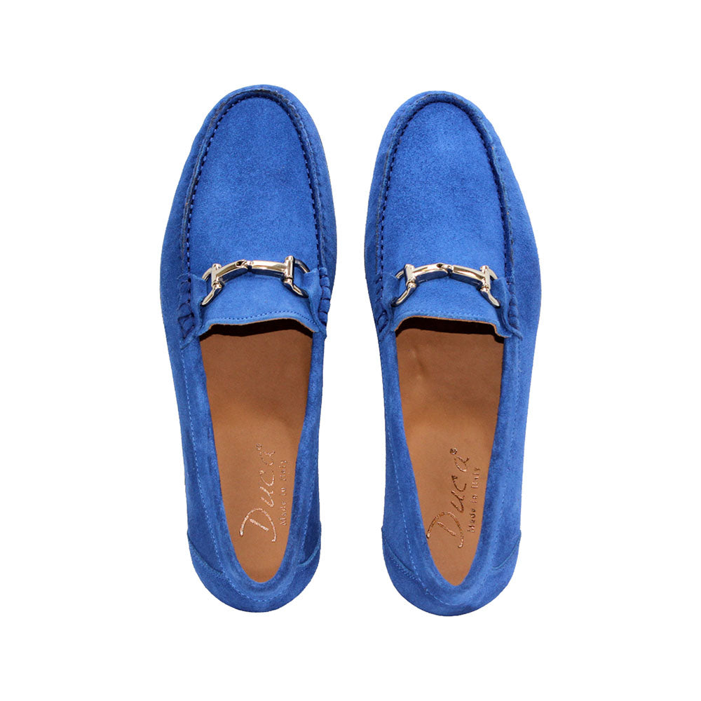 Duca by Matiste Termoli Suede Loafers Ocean Blue