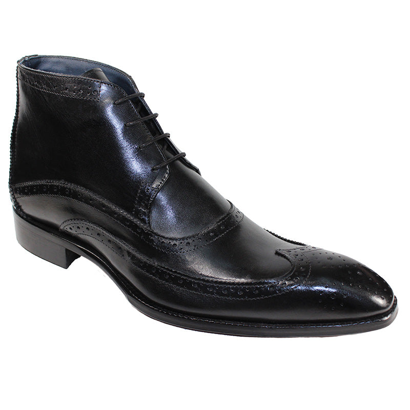 Duca by Matiste Udine Calfskin Boots Black