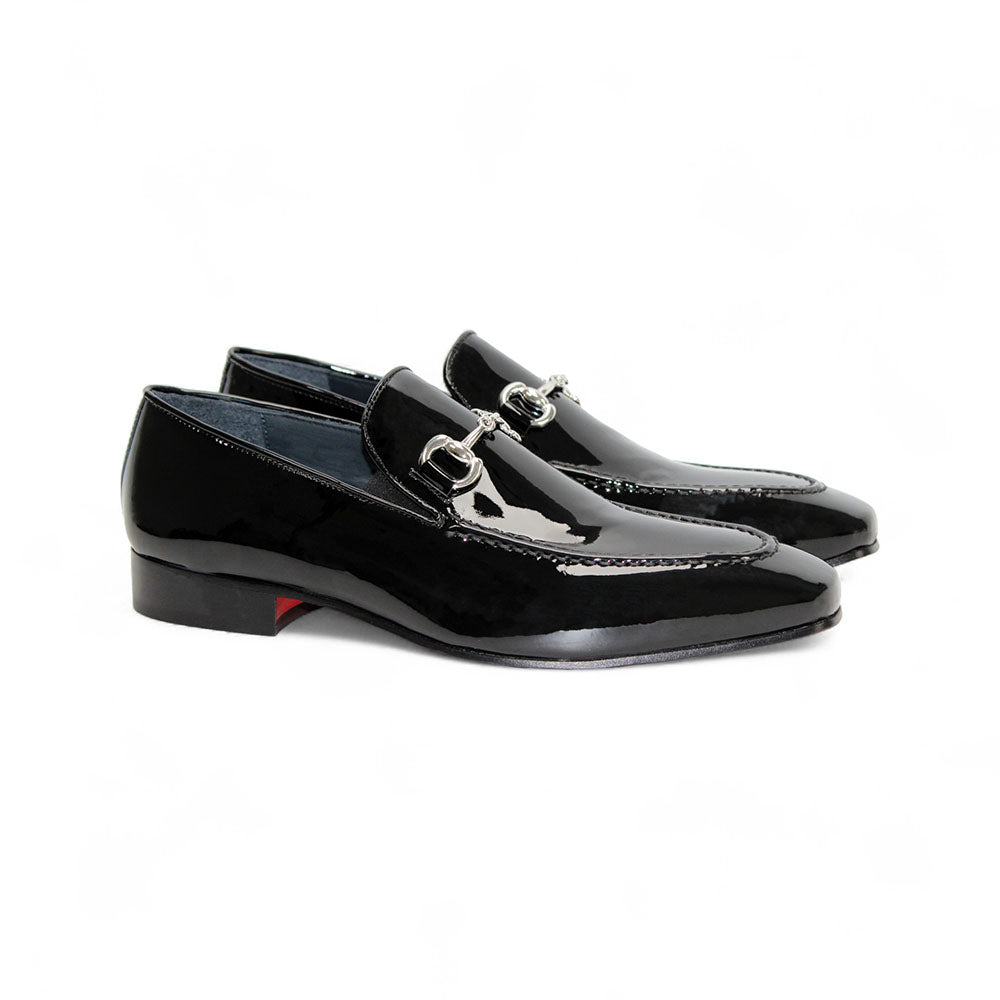 Duca by Matiste Valenza Patent Slip-on Shoes Black