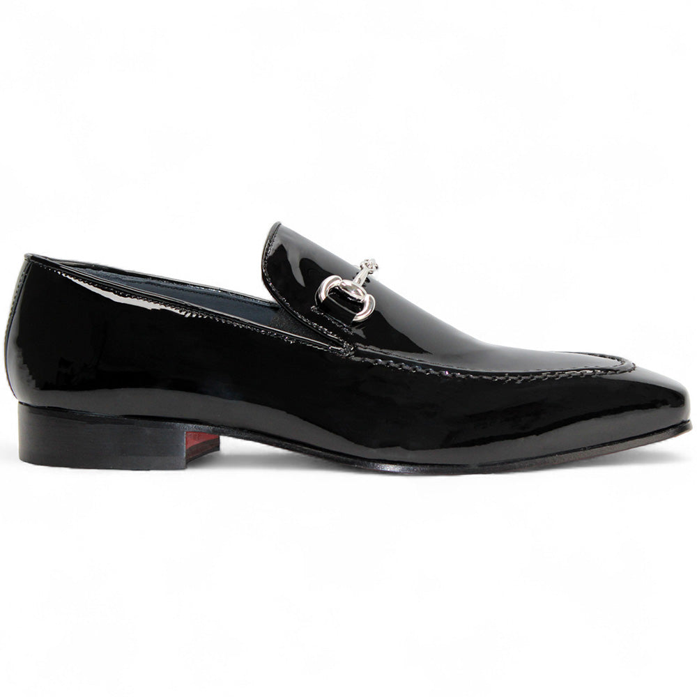 Duca by Matiste Valenza Patent Slip-on Shoes Black