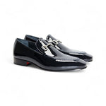 Duca by Matiste Valenza Patent Slip-on Shoes Navy