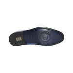 Duca by Matiste Vasto Embossed Croco Leather Loafers Light Blue