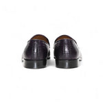 Duca by Matiste Vasto Embossed Croco Leather Loafers Purple