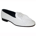 Duca by Matiste Venezia Patent & Velvet Shoes White