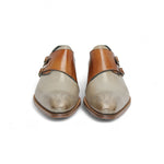 Duca by Matiste Vergato Leather Shoes Beige/Cognac