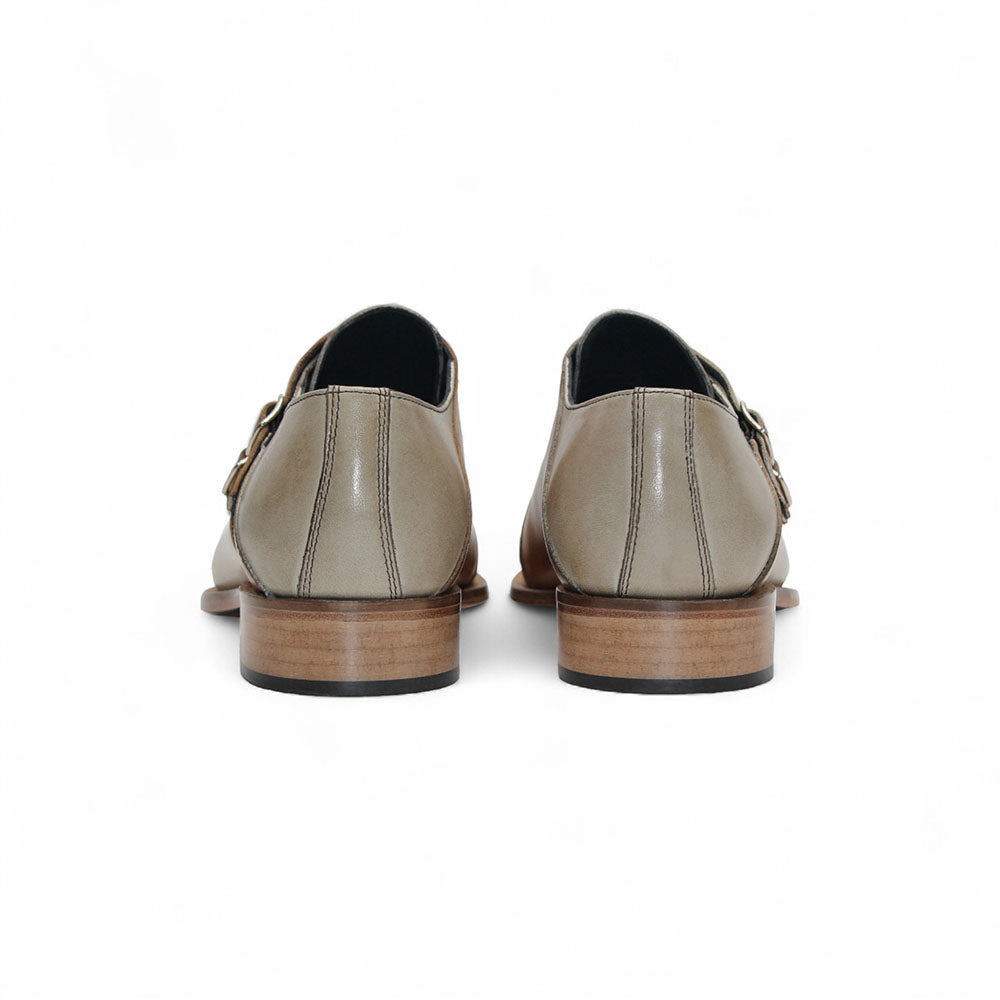 Duca by Matiste Vergato Leather Shoes Beige/Cognac