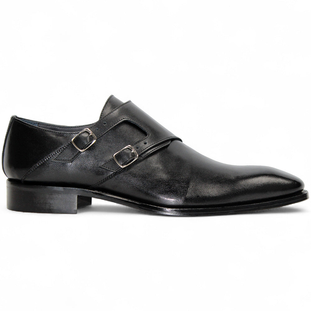 Duca by Matiste Vergato Genuine Leather Shoes Black | MensDesignerShoe.com
