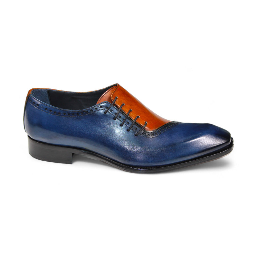 Duca by Matiste Veroli Genuine Leather Shoes Navy/ Gold