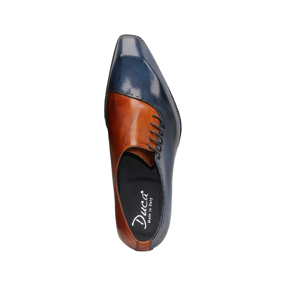 Duca by Matiste Veroli Leather Shoes Navy/Brandy