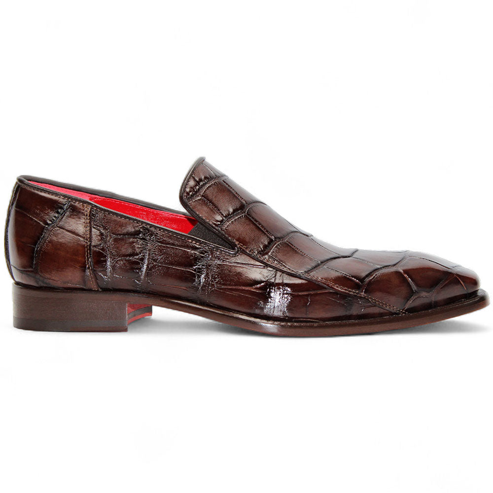 Fennix Dustin Genuine Alligator Shoes Brown