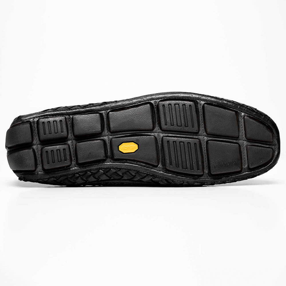 Calzoleria Toscana E945 Rendo Woven Drivers Black