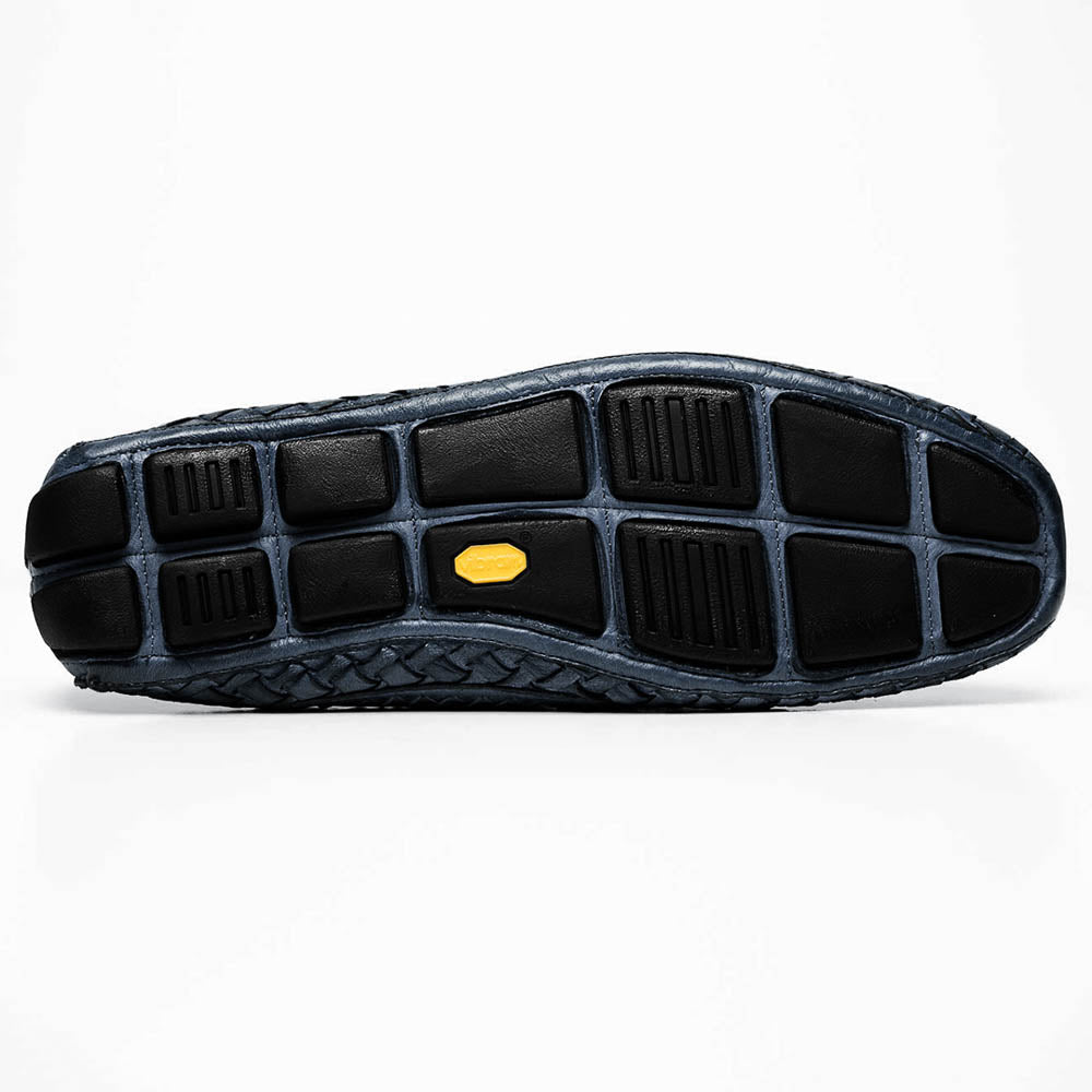 Calzoleria Toscana E945 Rendo Woven Drivers Denim
